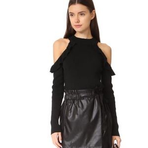 Line & Dot Beau Cold Shoulder Sweater